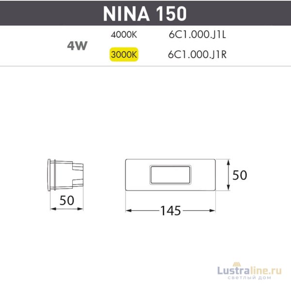 Уличный светодиодный светильник Fumagalli Nina 6C1.000.000.AYJ1L