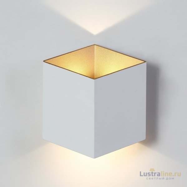 Уличный настенный светодиодный светильник Crystal Lux CLT 227W WH-GO Уличный настенный светодиодный светильник Crystal Lux CLT 227W WH-GO