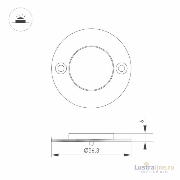 Архитектурный светильник Arlight ART-DECK-LAMP-R56-3W Day4000 (SL, 120 deg, 24V) 045343 Архитектурный светильник Arlight ART-DECK-LAMP-R56-3W Day4000 (SL, 120 deg, 24V) 045343
