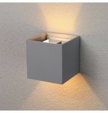 Уличный настенный светодиодный светильник Elektrostandard 1548 Techno LED Winner серый 4690389106262