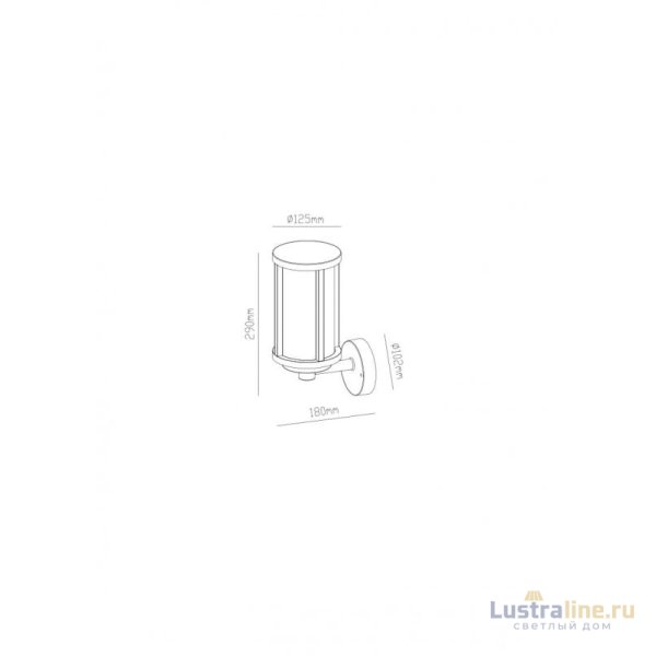Настенный светильник ARTE Lamp A1036AL-1BK