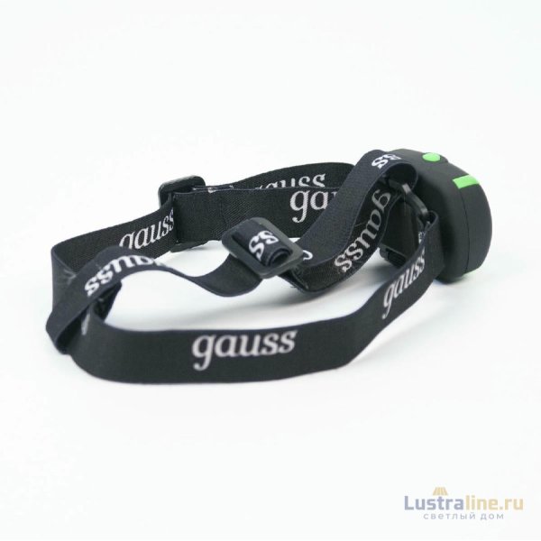 Налобный светодиодный фонарь Gauss от батареек 50х70 180 лм GF307 Налобный светодиодный фонарь Gauss от батареек 50х70 180 лм GF307