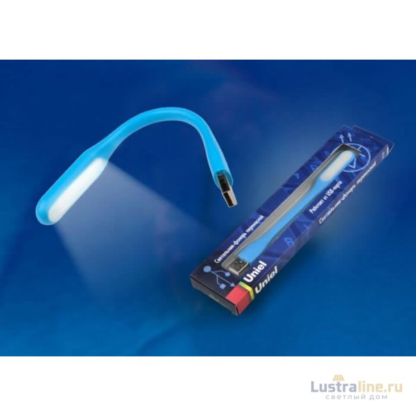 Переносной светодиодный фонарь (UL-00000251) Uniel Usb-зарядка 170х15 260 лм TLD-541 Blue Переносной светодиодный фонарь (UL-00000251) Uniel Usb-зарядка 170х15 260 лм TLD-541 Blue