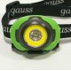 Налобный светодиодный фонарь Gauss от батареек 65х54 230 лм GF303
