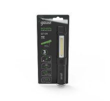 Ручной светодиодный фонарь Gauss от батареек 90х25 200 лм GF109