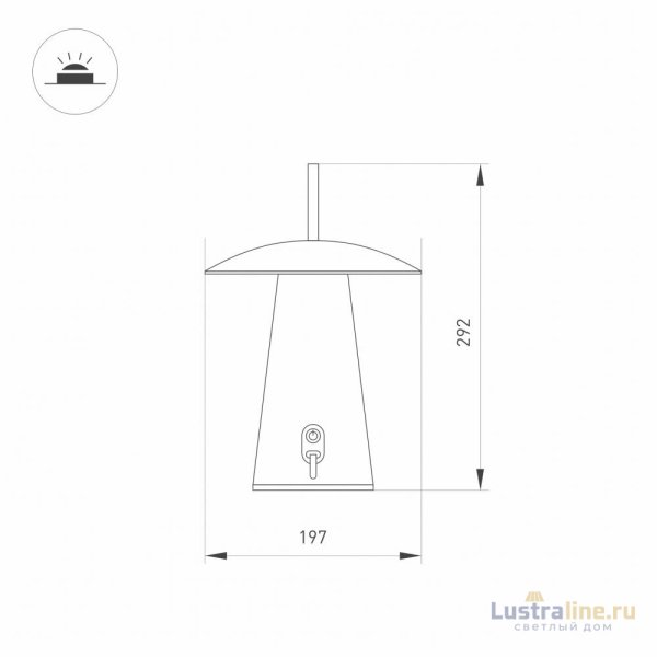 Уличный светодиодный светильник Arlight SP-Patio-Tab-2W Warm3000 030051 Уличный светодиодный светильник Arlight SP-Patio-Tab-2W Warm3000 030051