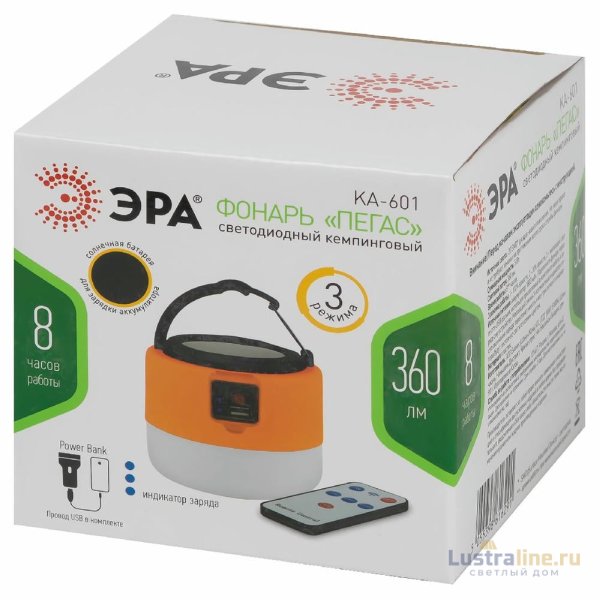 Фонарь кемпинговый Пегас аккумуляторный Эра KA-601 Б0054043