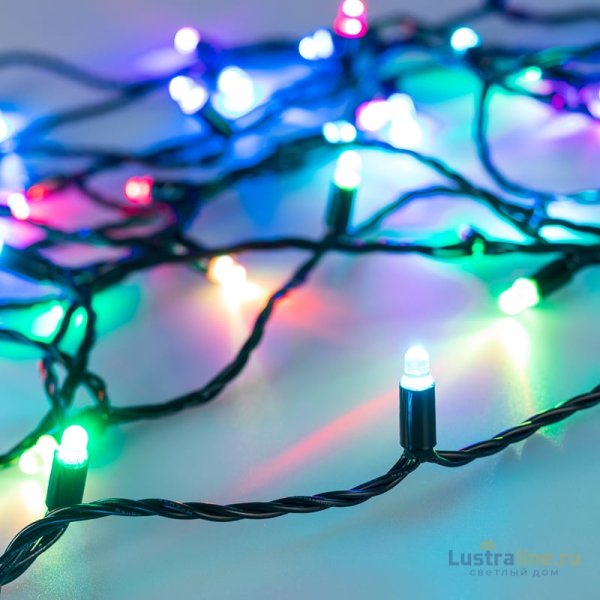 Светодиодная гирлянда Arlight ARD-String-Classic-15000-Black-100LED-Live RGB-SPI 031521