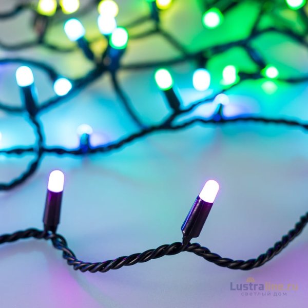 Светодиодная гирлянда Arlight ARD-String-Classic-10000-Black-95LED-Milk-Live RGBW-DMX 031747