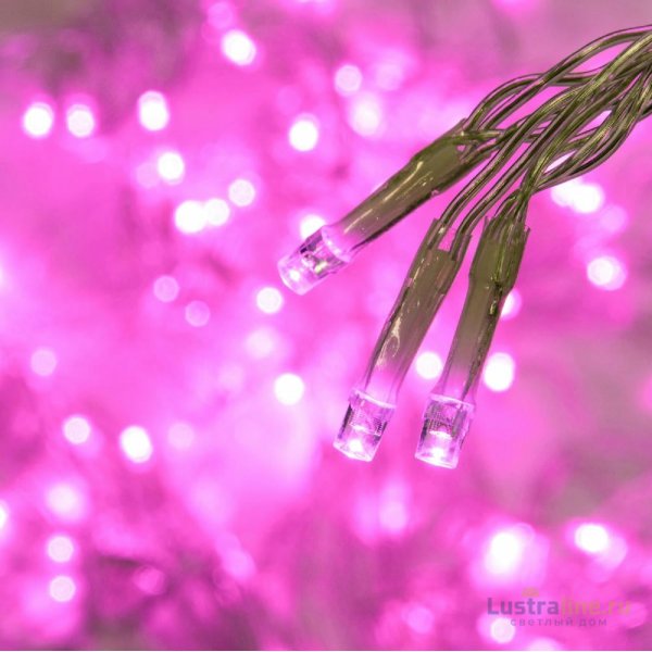 Уличная гирлянда Uniel ULD-B12006-195/TTK PINK IP44 UL-00010881