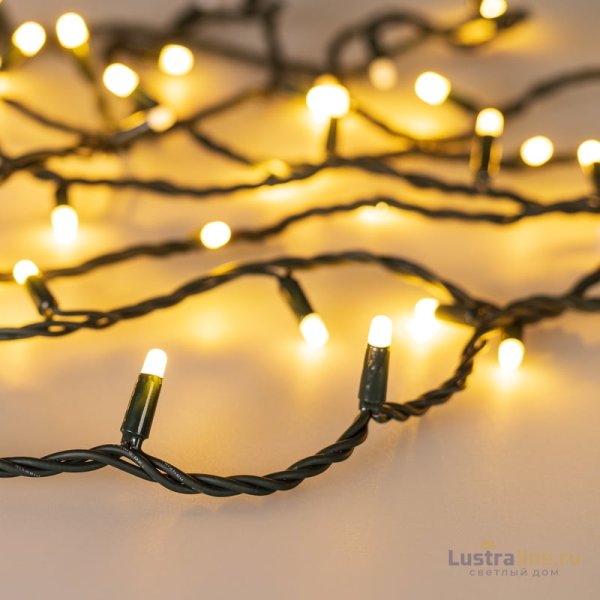 Светодиодная гирлянда Arlight ARD-String-Pro-1000-Green-100LED-Milk-Pulse Warm 031662 Светодиодная гирлянда Arlight ARD-String-Pro-1000-Green-100LED-Milk-Pulse Warm 031662