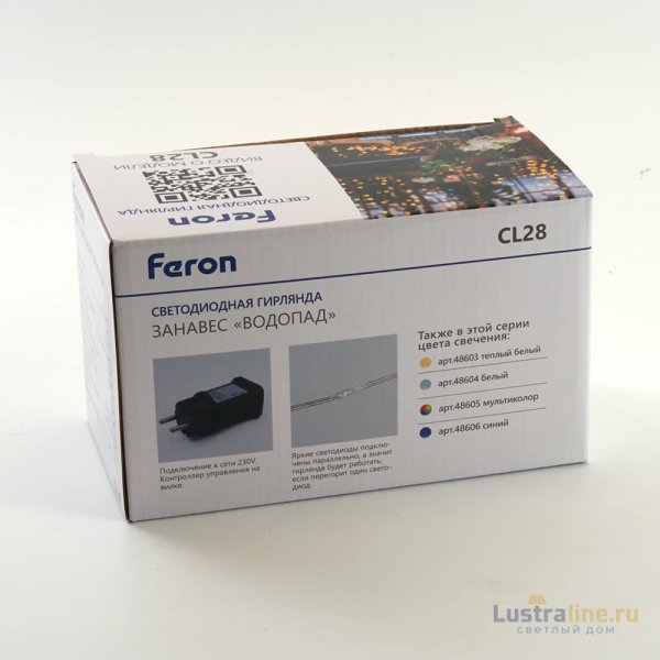Светодиодная гирлянда занавес Водопад Feron CL28 48606