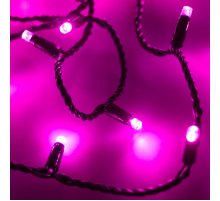Светодиодная гирлянда Arlight ARD-String-Classic-10000-Black-100LED-Std PINK 025806