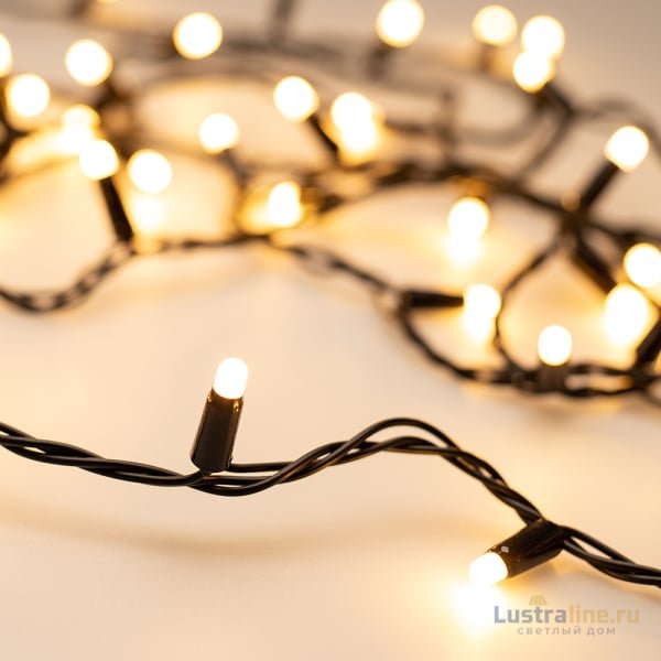 Светодиодная гирлянда Arlight ARD-String-Classic-10000-Black-100LED-Milk-Std Warm 028209