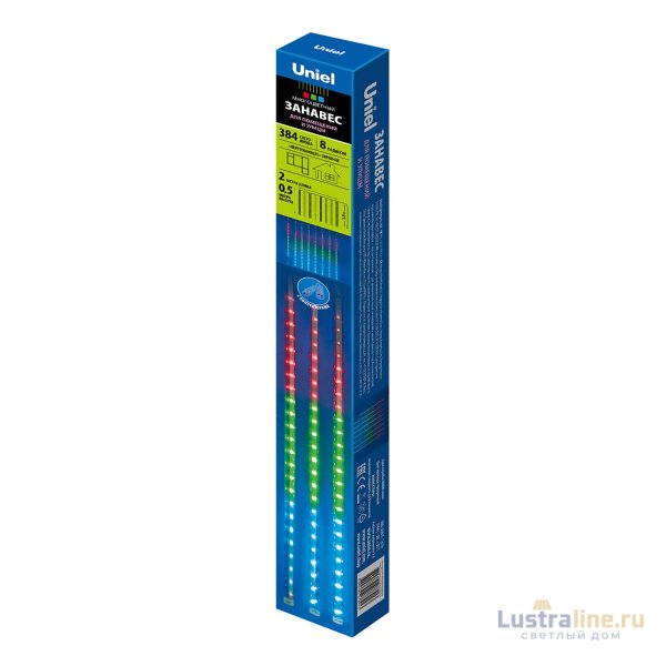 Уличная светодиодная гирлянда (11122) Uniel занавес Падающие звезды 220V разноцветный ULD-E2405-240/DTK MULTI IP44 METEOR Уличная светодиодная гирлянда (11122) Uniel занавес Падающие звезды 220V разноцветный ULD-E2405-240/DTK MULTI IP44 METEOR