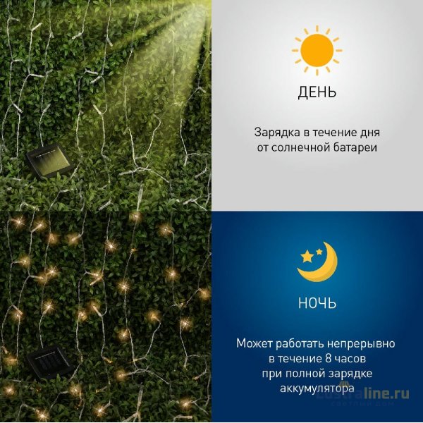 Садовая гирлянда Занавес Эра ERASF22-41 Б0053372