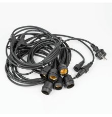 Гирлянда для освещения теплиц Uniel UDL-K230 6/E27/5M IP54 BLACK BELT-LIGHT GREENHOUSE UL-00010925
