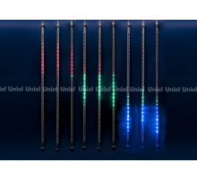 Уличная светодиодная гирлянда (11122) Uniel занавес Падающие звезды 220V разноцветный ULD-E2405-240/DTK MULTI IP44 METEOR