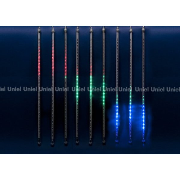 Уличная светодиодная гирлянда (11122) Uniel занавес Падающие звезды 220V разноцветный ULD-E2405-240/DTK MULTI IP44 METEOR