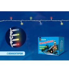 Светодиодная гирлянда (UL-00001353) Uniel 220V разноцветная с мерцанием ULD-S1000-120/TWK MULTI IP67