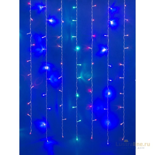 Уличная светодиодная гирлянда (UL-00007211) Uniel занавес 220V синий ULD-C3020-240/STK Blue IP44