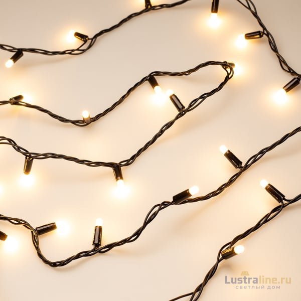 Светодиодная гирлянда Arlight ARD-String-Classic-10000-Black-100LED-Milk-Std Warm 028209