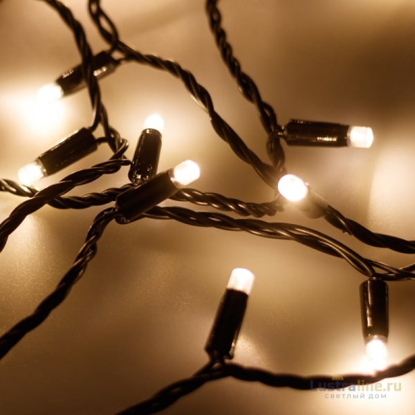 Светодиодная гирлянда Arlight ARD-String-Pro-10000-Black-100LED-Flash Warm 025825
