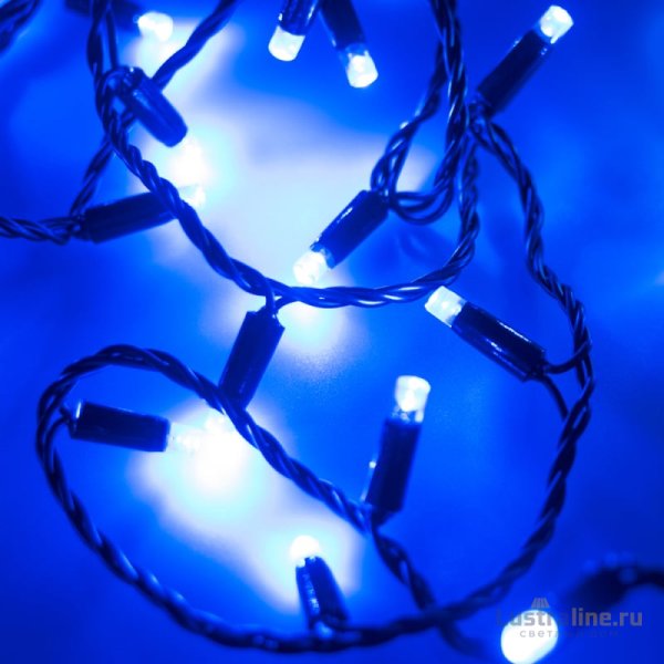 Светодиодная гирлянда Arlight ARD-String-Classic-10000-Black-100LED-Flash Blue 025803