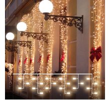 Гирлянда занавес Eurosvet 200-101 теплый белый с эффектом мерцания 2*3м IP65 Гирлянда занавес Eurosvet 200-101 теплый белый с эффектом мерцания 2*3м IP65