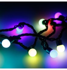 Светодиодная гирлянда Arlight ARD-Ball-Classic-D17.5-20000-Black-200LED RGB 025592