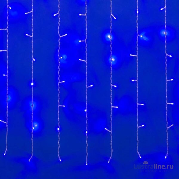 Уличная светодиодная гирлянда (UL-00007211) Uniel занавес 220V синий ULD-C3020-240/STK Blue IP44