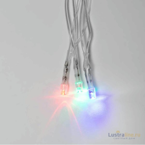 Уличная светодиодная гирлянда (UL-00007212) Uniel занавес 220V разноцветный ULD-C3020-240/STK Multi IP44