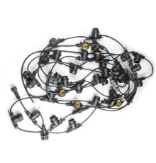 Уличная гирлянда Uniel UDL-K120 200/E27/100M IP65 BLACK BELT-LIGHT