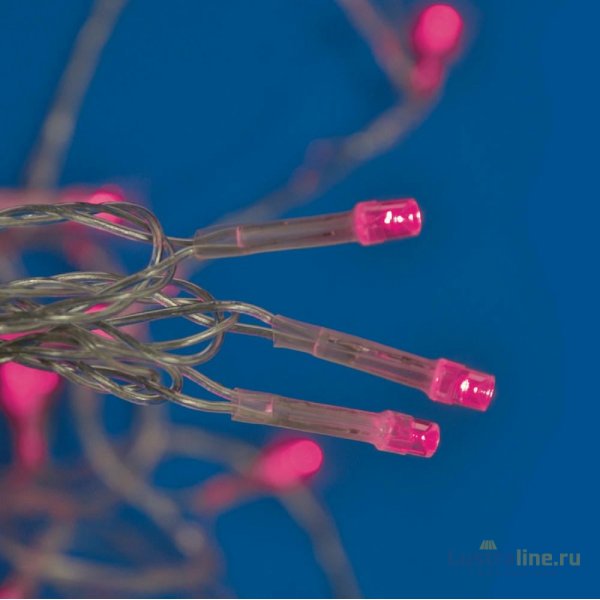 Уличная гирлянда Uniel ULD-B12006-195/TTK PINK IP44 UL-00010881
