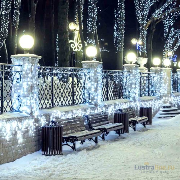Светодиодная гирлянда Arlight ARD-Edge-Classic-2400x600-White-88LED-Pulse White 034917