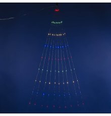 Уличная светодиодная гирлянда (UL-00007283) Uniel Лучи росы 220V разноцветный ULD-E0120-120/STA Multi IP44