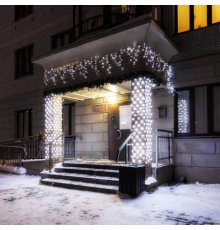 Светодиодная гирлянда Arlight ARD-Edge-Classic-2400x600-Black-88LED-Milk-Flash White 034125