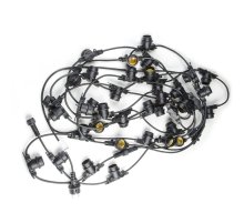 Уличная гирлянда Uniel UDL-K110 40/E27/10M IP65 BLACK BELT-LIGHT