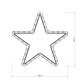 Фигура Arlight ARD-Star-M1-295x275-36LED Warm 025312