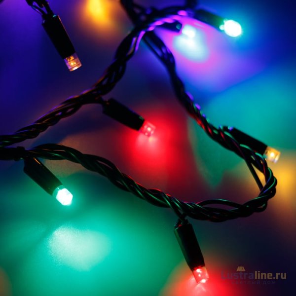 Светодиодная гирлянда Arlight ARD-String-Classic-10000-Black-100LED-Live RGB 025808