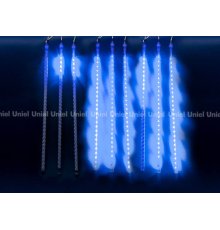 Уличная светодиодная гирлянда (UL-00000167) Uniel занавес 220V синий ULD-E1505-336/DTK BLUE IP44 TWISTED METEOR