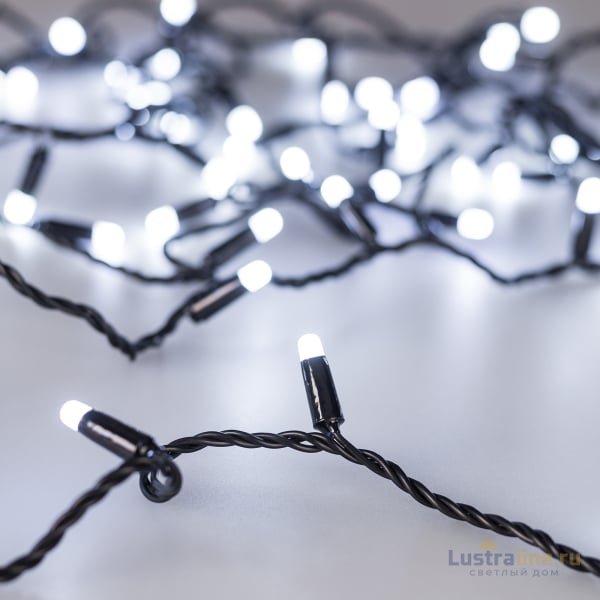 Светодиодная гирлянда Arlight ARD-String-Classic-1000-Black-100LED-Milk-Pulse White 031652