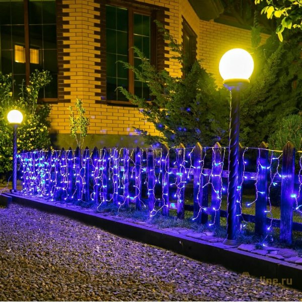 Уличная гирлянда Uniel ULD-B6007-200/STK BLUE IP44 UL-00010891