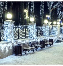 Светодиодная гирлянда Arlight ARD-Edge-Classic-2400x600-Black-88LED-Pulse White 034916