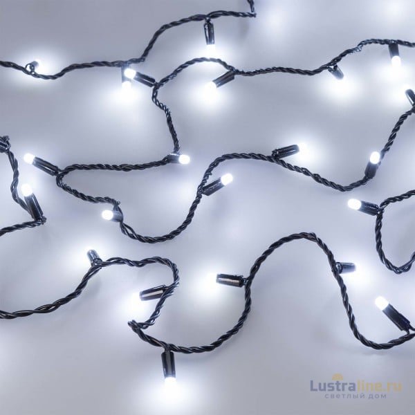 Светодиодная гирлянда Arlight ARD-String-Classic-1000-Black-100LED-Milk-Pulse White 031652