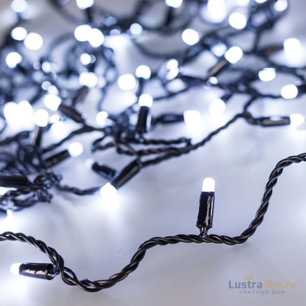 Светодиодная гирлянда Arlight ARD-String-Classic-10000-Black-100LED-Milk-Flash White 031207