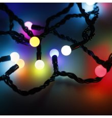 Светодиодная гирлянда Arlight ARD-Ball-Classic-D13-10000-Black-100LED RGB 025573