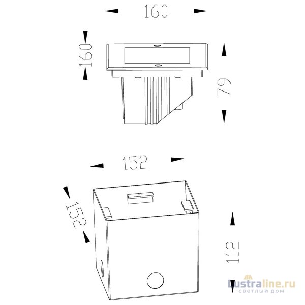 Грунтовый светильник Deko-Light Square COB 730199