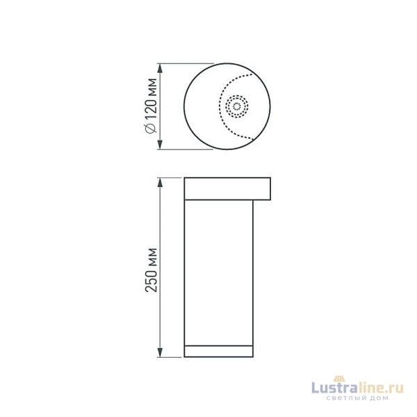 Уличный светильник Arlight LGD-Path-Round120-H250B-12W Warm White 020335