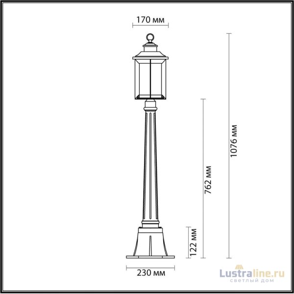 Уличный светильник Odeon Light Mavret 4961/1F